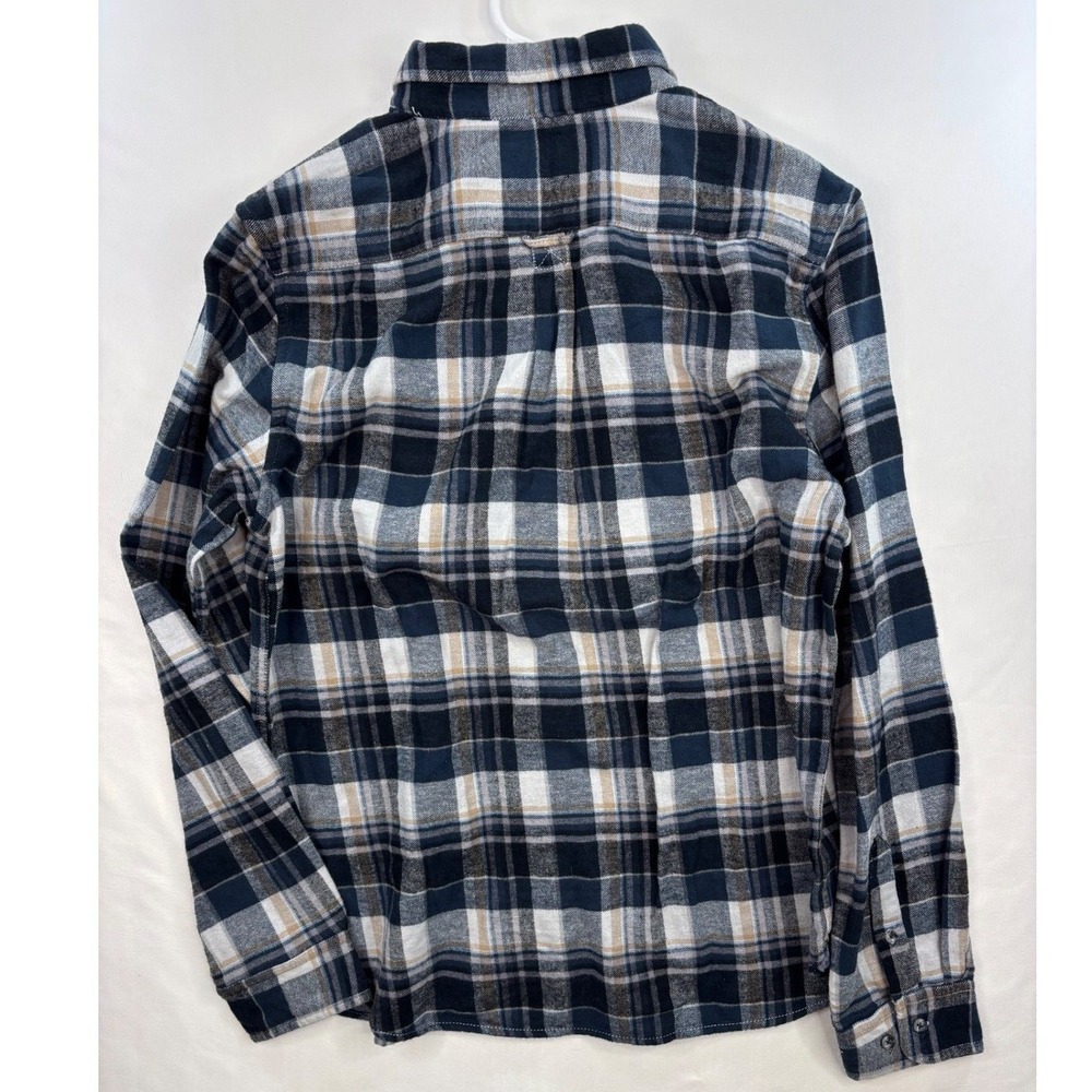 Denim & Flower Plaid Flannel Button Down Men's Soft Cotton Shirt Size L NWT - Picture 2 of 6